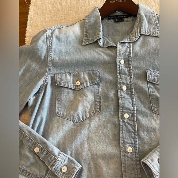 Ralph Lauren denim button down shirt - Picture 2 of 5